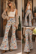 We The Free by Free People "Just Float On" Printed Flare Jeans — Size 29